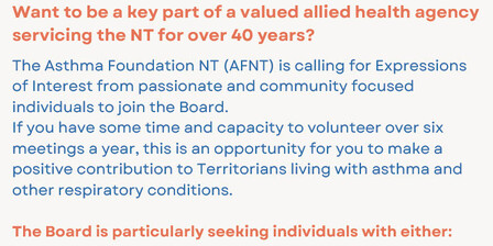 Join our Board today!