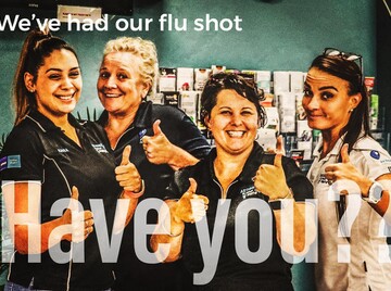 AFNT staff get their flu shots