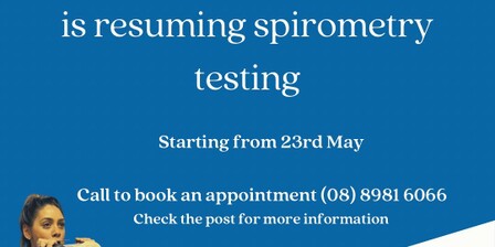 Spirometry services are resuming