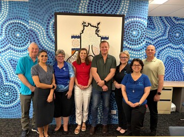 Asthma Australia visits AFNT office